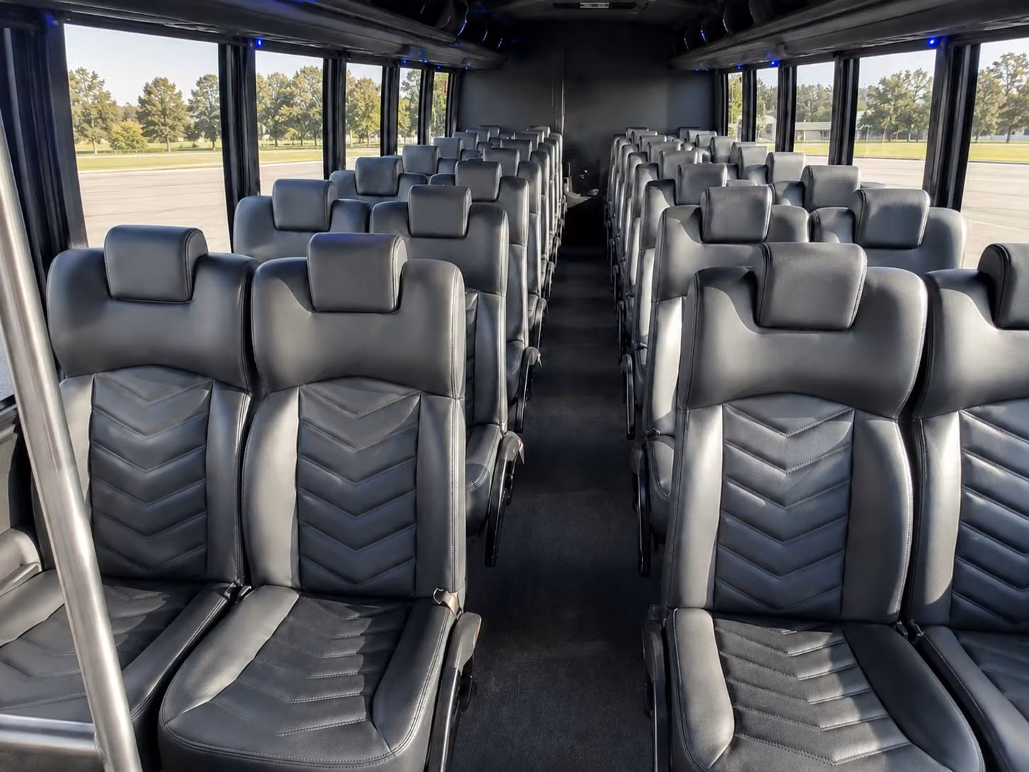 15 passenger minibus interior