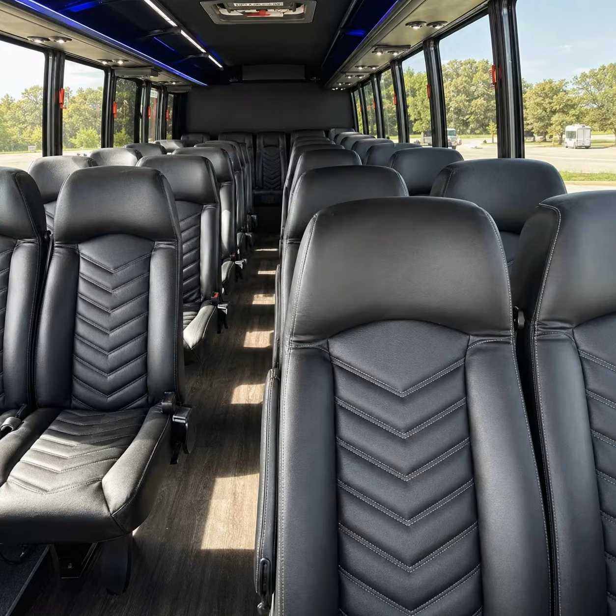 30 passenger minibus inside
