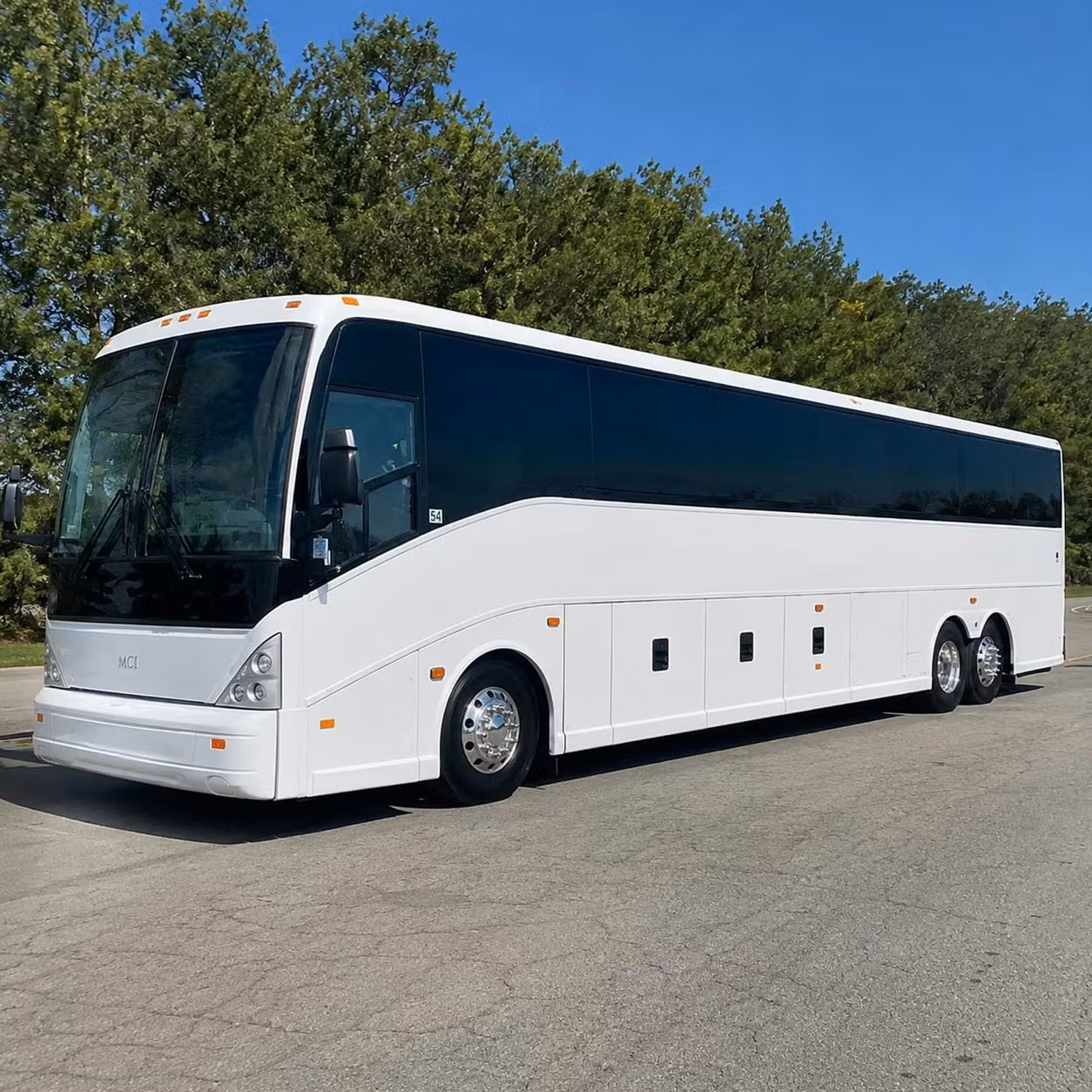 long beach 56 passenger charter bus rental