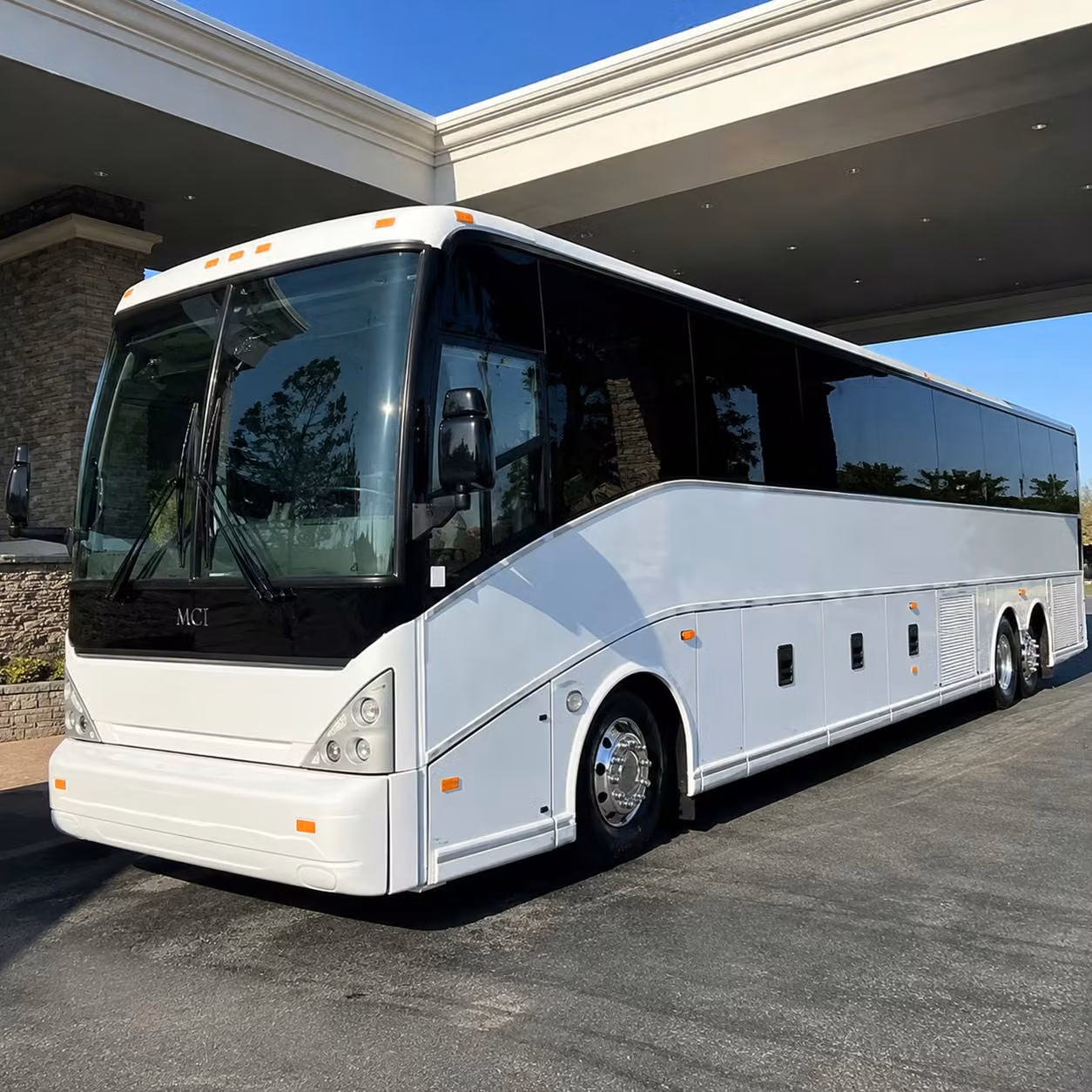 long beach charter bus interior