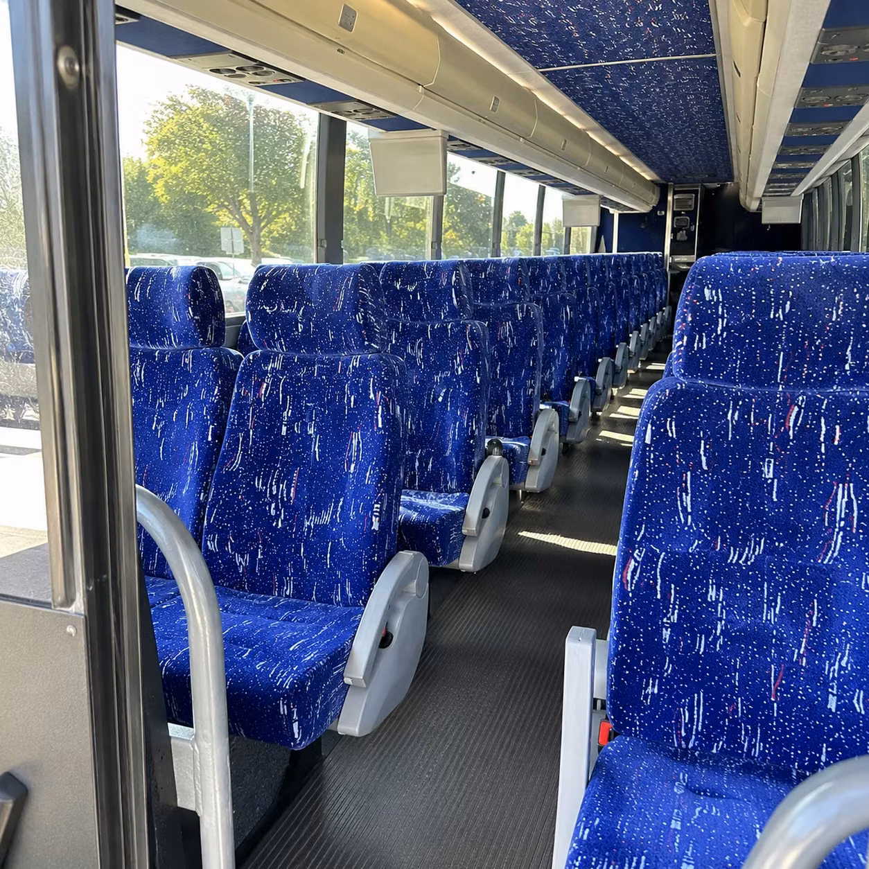 long beach charter bus rental inside